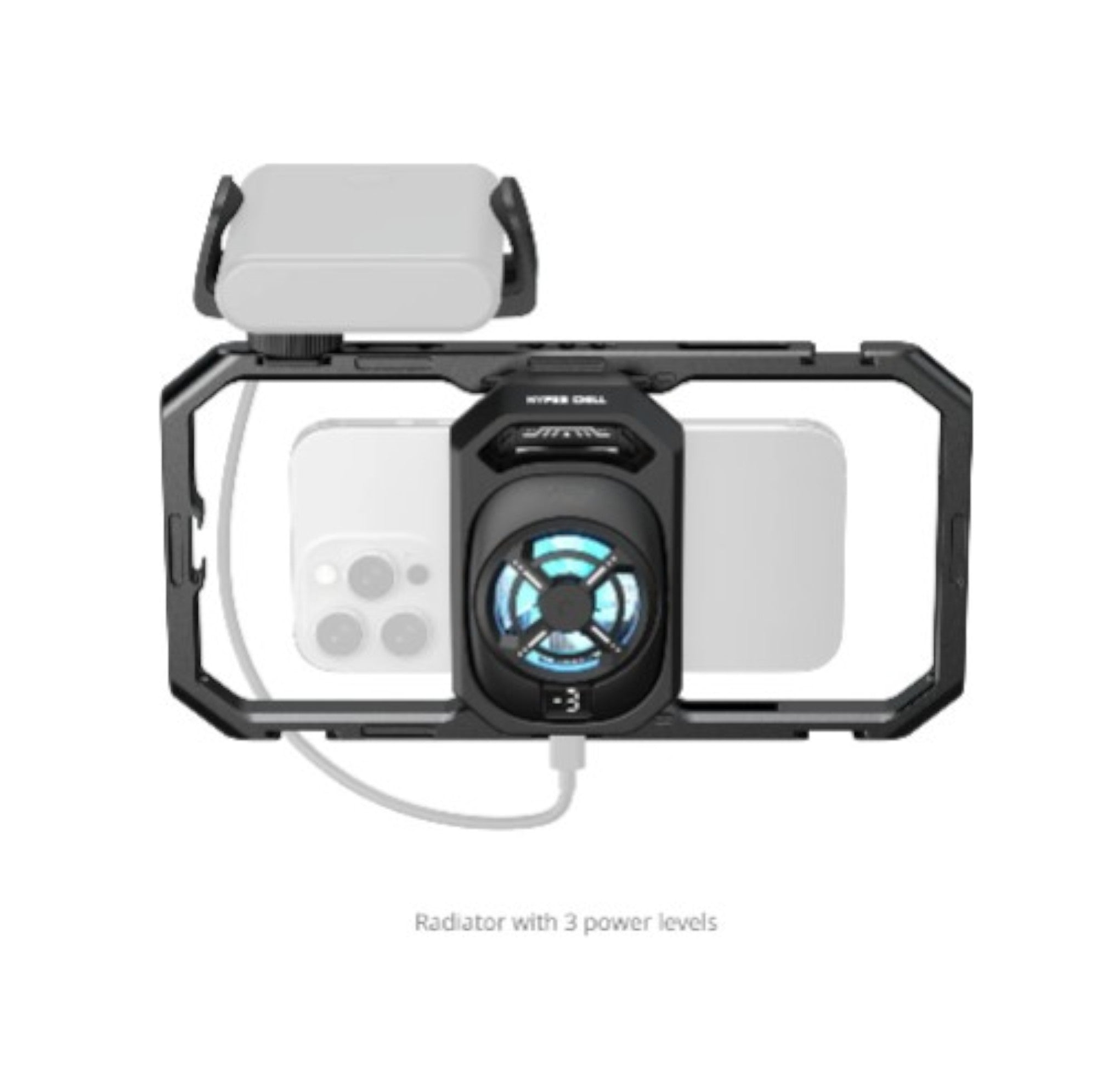 Wirsens All-in-One Smartphone Cage with 15W Active Cooling and USB-C Power