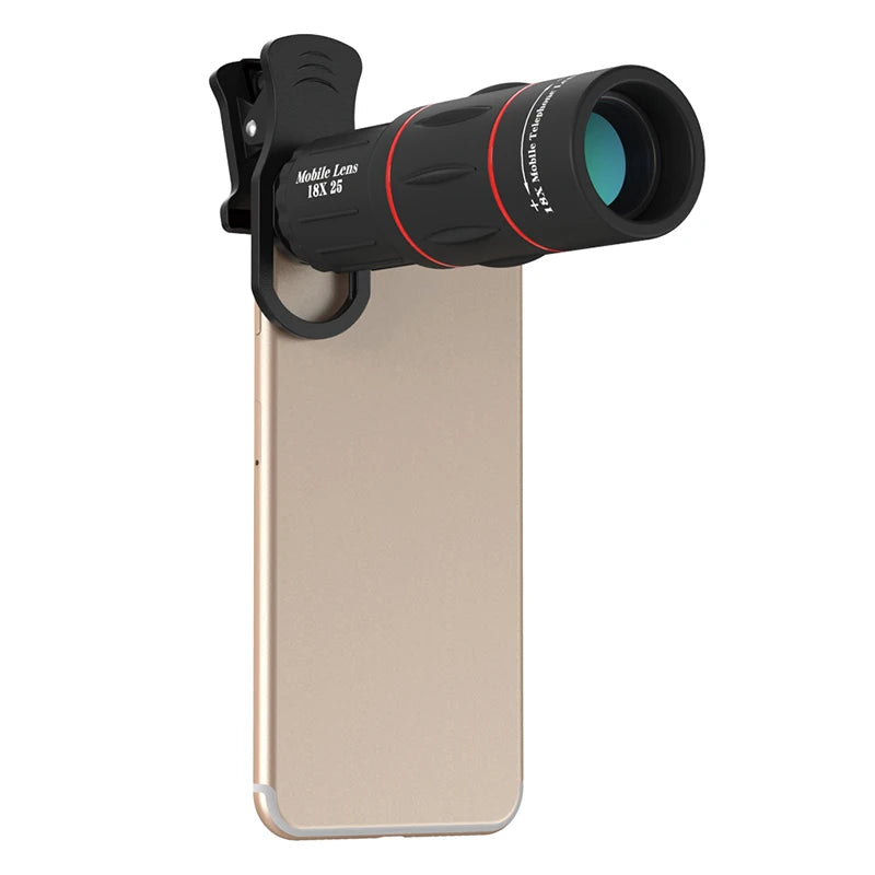 WIRSENS Universal 18x25 Monocular Zoom HD Optical Cell Phone Lens