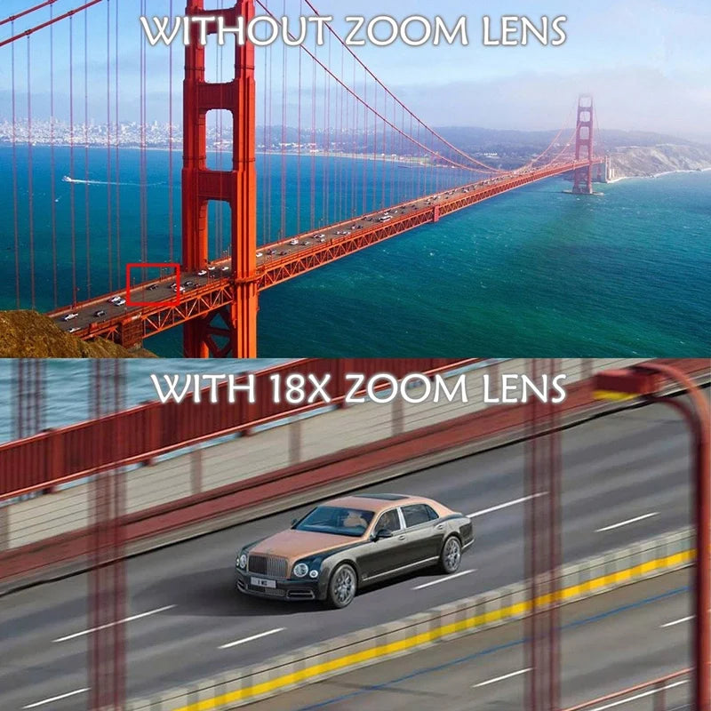WIRSENS Universal 18x25 Monocular Zoom HD Optical Cell Phone Lens