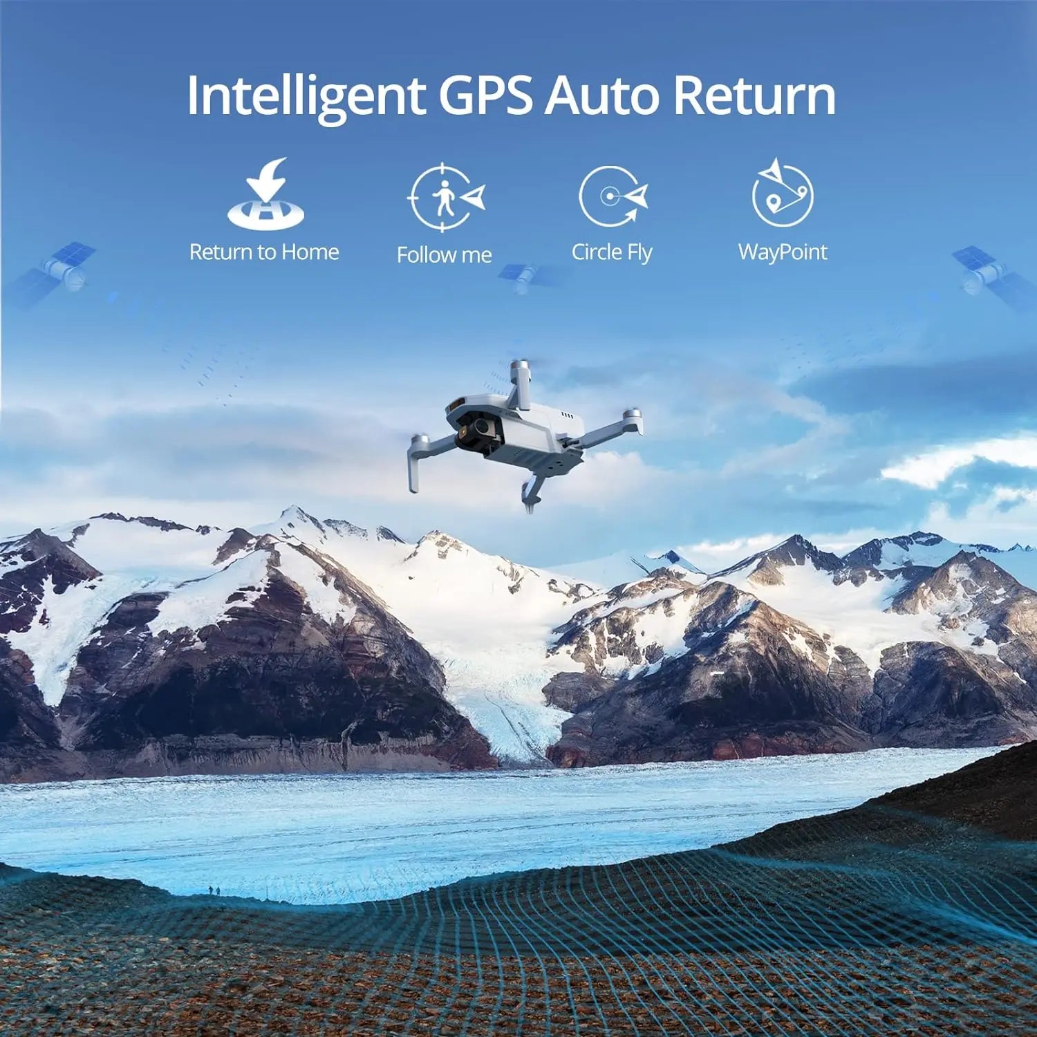 WIRSENS Potensic C0 Single Axis Gimbal 4K GPS Drones Professional Under