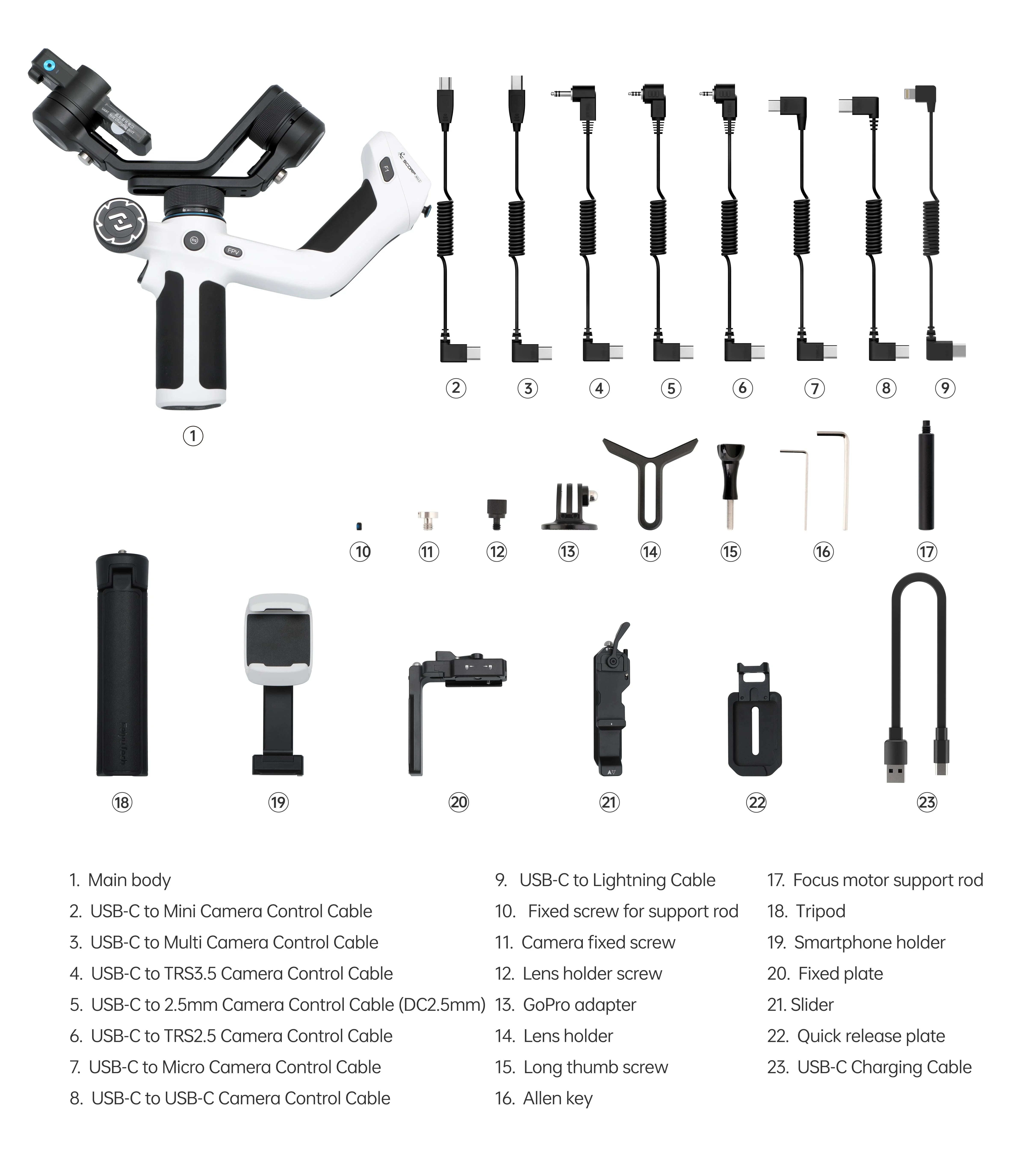 Wirsens SCORP Mini 2 – All-in-One 3-Axis Camera Stabilizer