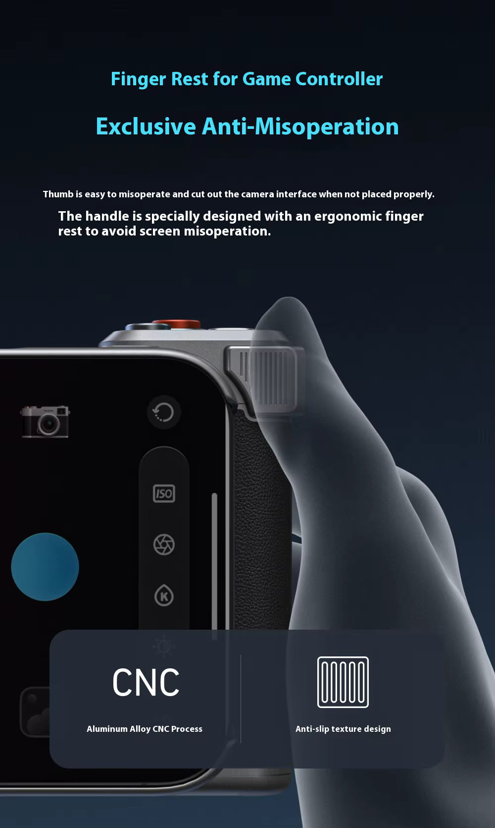Master Grip – Magnetic Bluetooth Camera Handle for iPhone 17 Pro / Pro MaX