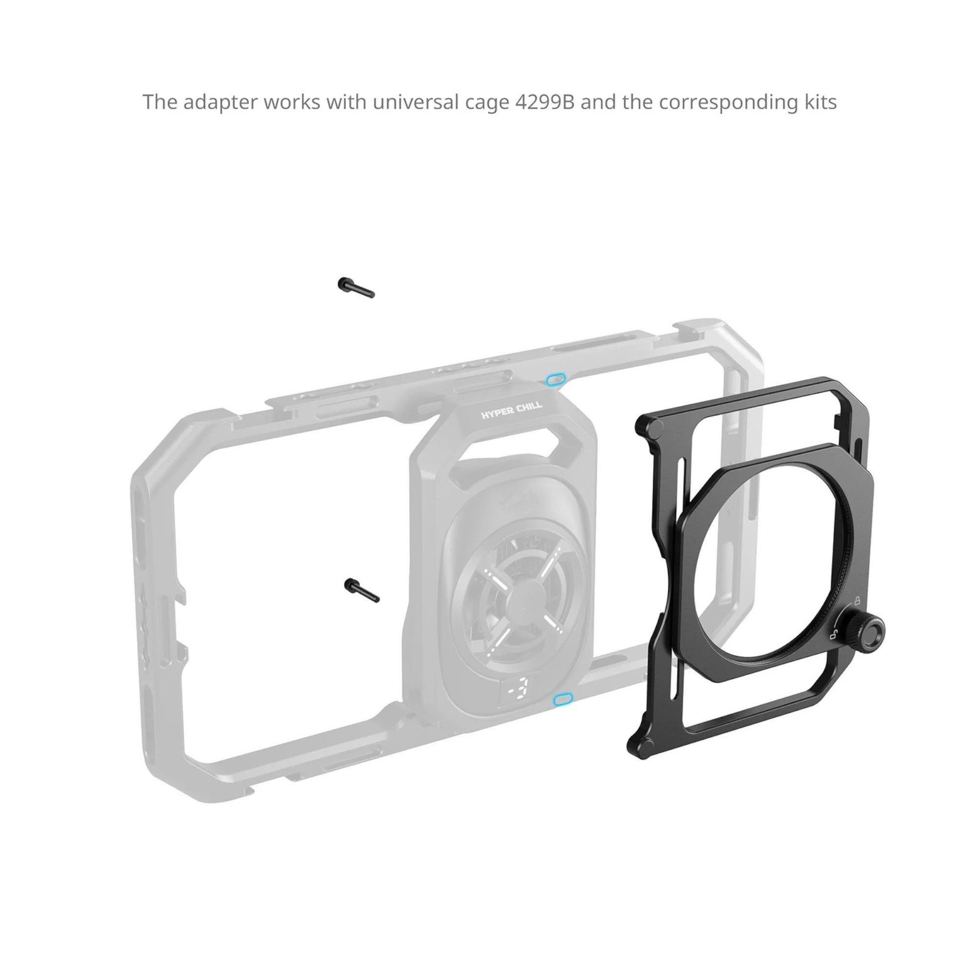 WIRSENS 67mm Threaded Filter Adapter w Hood for Universal Video Cage