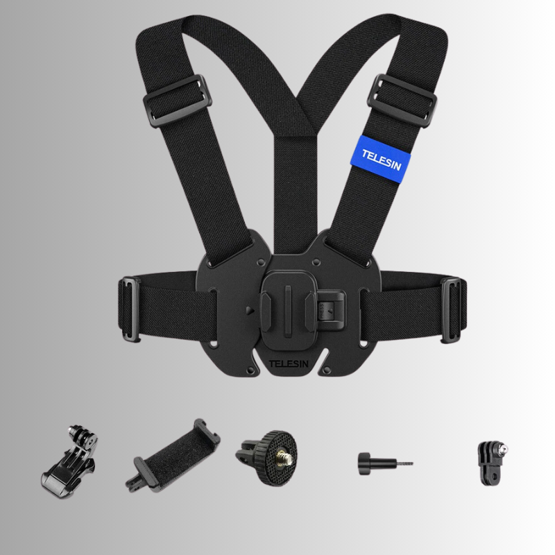 WIRSENS Chest Mount Harness – Hands-Free POV Shooting for Action Cameras and Smartphone
