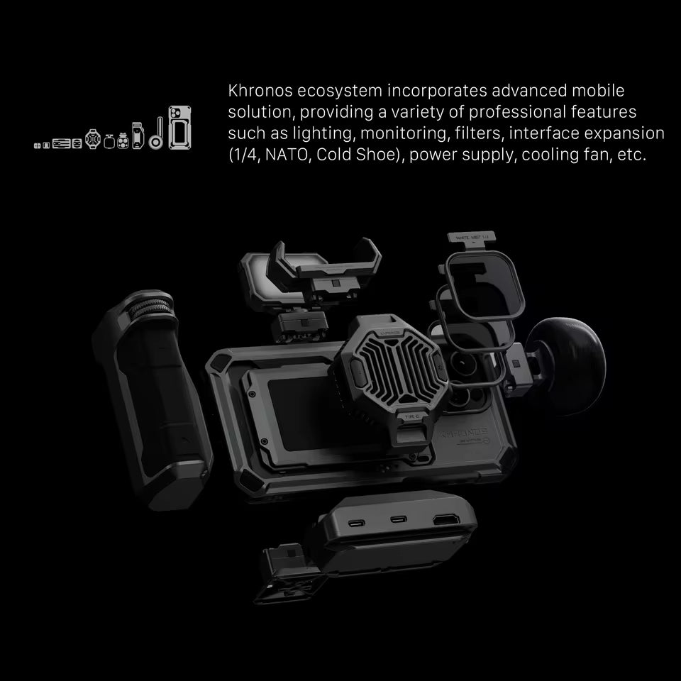 Khronos Cage Ecosystem for iPhone 16 Pro / Pro Max — Redefine Mobile Cinematography