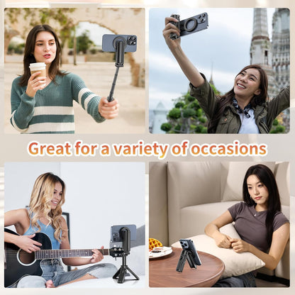 WIRSENS Magnetic Phone Tripod with Wireless Grip – Stability Meets Freedom