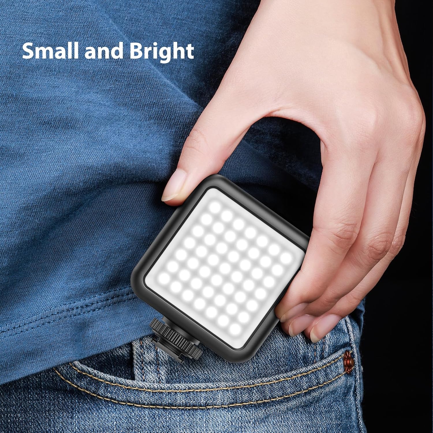 WIRSENS VL49 Mini LED Fill Light – 5500K Daylight, 2000mAh Battery, 6W Power