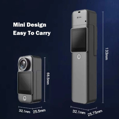WIRSENS C300 Pocket Action Camera - 4K FHD
