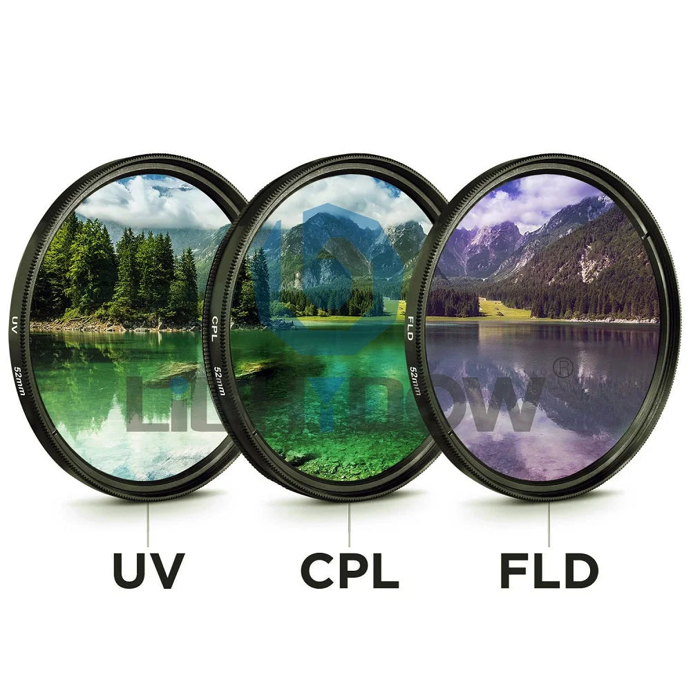 WIRSENS 67MM UV+CPL+FLD 3 in 1 Lens Filter Set with Bag