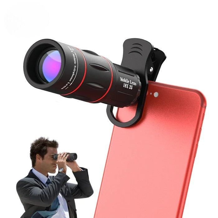 WIRSENS Universal 18x25 Monocular Zoom HD Optical Cell Phone Lens