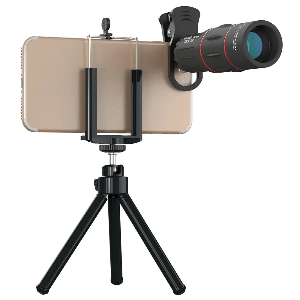 WIRSENS Universal 18x25 Monocular Zoom HD Optical Cell Phone Lens