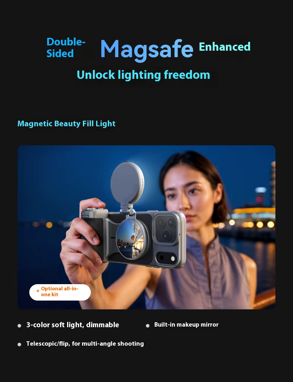 Master Grip – Magnetic Bluetooth Camera Handle for iPhone 17 Pro / Pro MaX