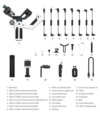 Wirsens SCORP Mini 2 – All-in-One 3-Axis Camera Stabilizer