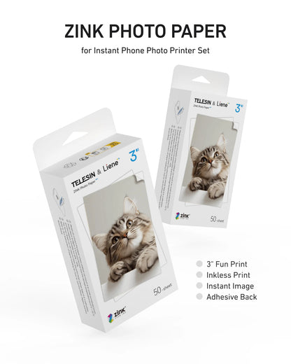 WIRSENS Liene Mini Photo Printer - Print Memories Instantly, Anytime, Anywhere