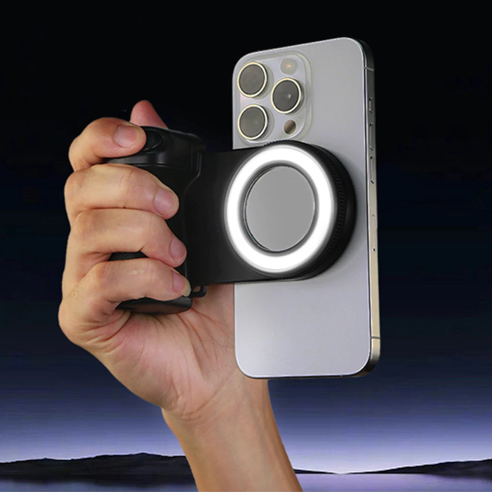 Wirsens Bluetooth Selfie Grip with Light & Mirror - Perfect Selfies