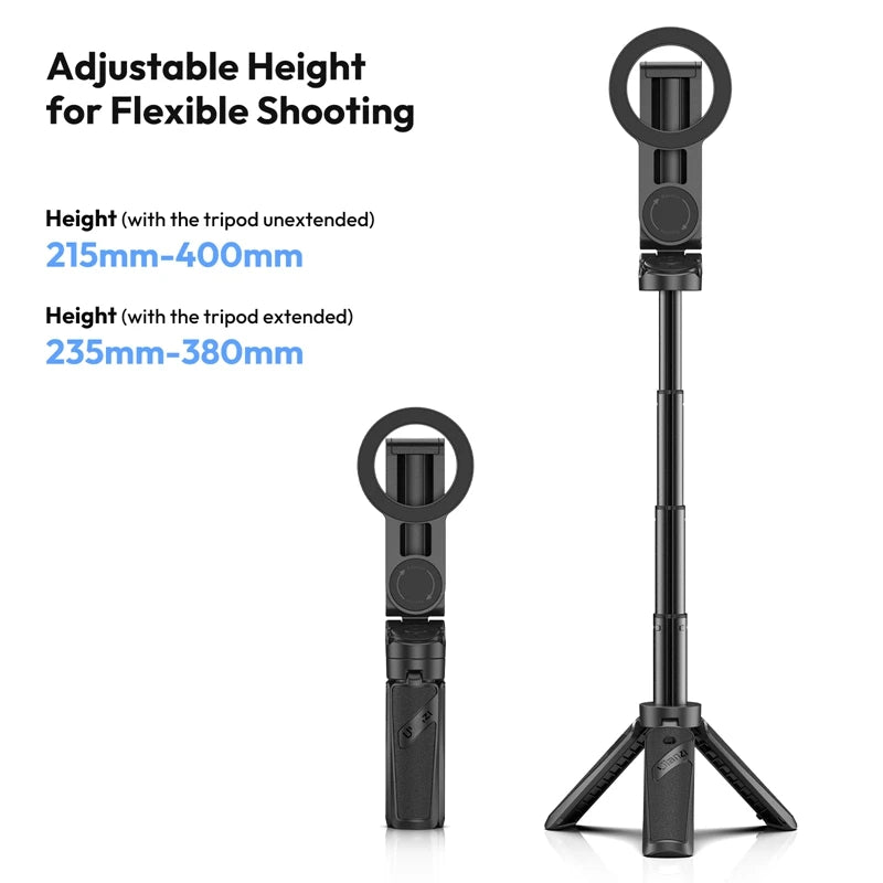WIRSENS Magnetic Phone Tripod with Wireless Grip – Stability Meets Freedom