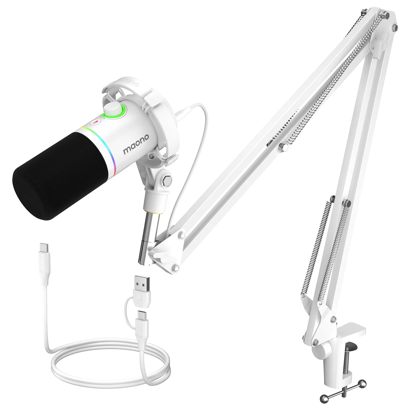 WIRSENS Dynamic Microphone XLR/USB Dual mode Dynamic Mic Podcast