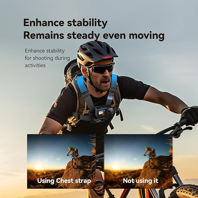 WIRSENS Chest Mount Harness – Hands-Free POV Shooting for Action Cameras and Smartphone